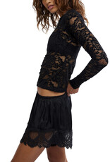 Free People Raising Eyebrows Lace Top