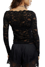 Free People Raising Eyebrows Lace Top