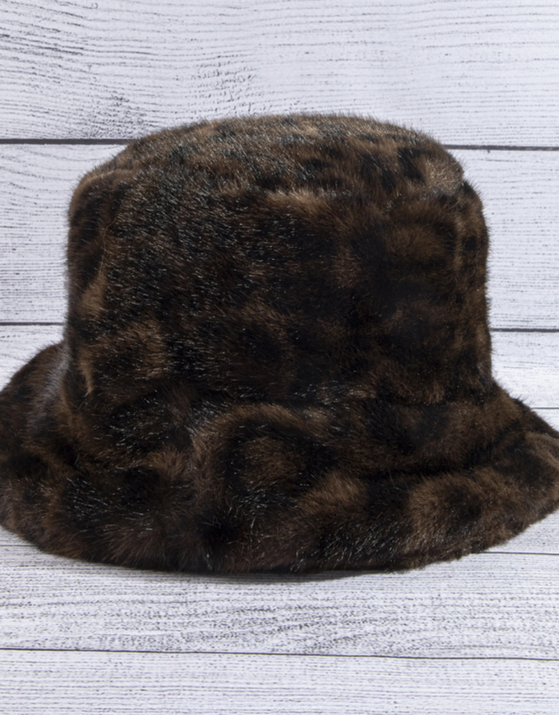 Faux Fur Newsboy Hat