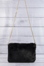 Faux Fur Envelope Clutch