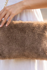 Faux Fur Envelope Clutch