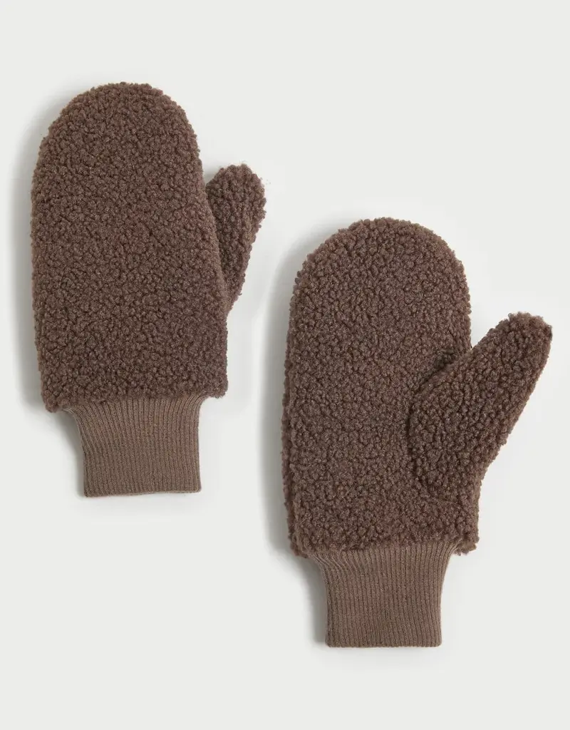 Look by M Bouclé Teddy Mittens