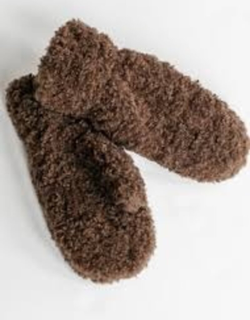 Look by M Faux Shearling Curly Mittens