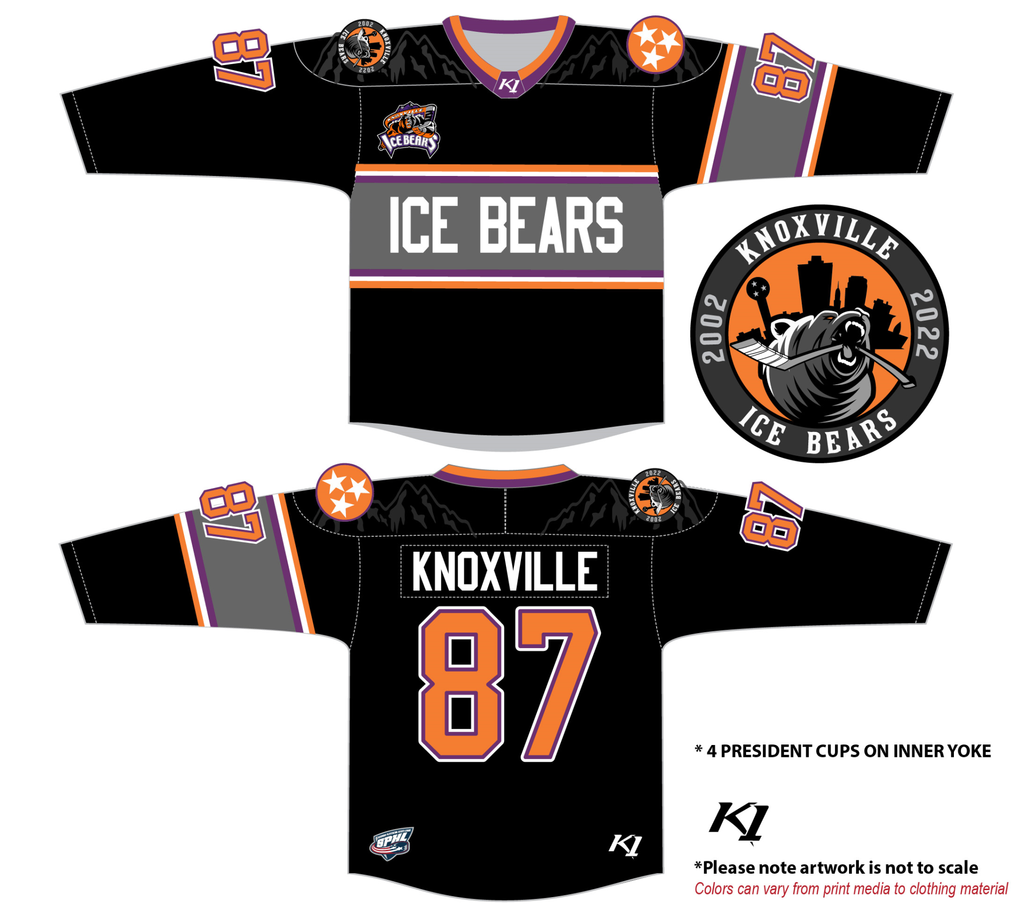 Jersey Customization Knoxville Ice Bears