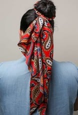Red Ell Hair Scarf