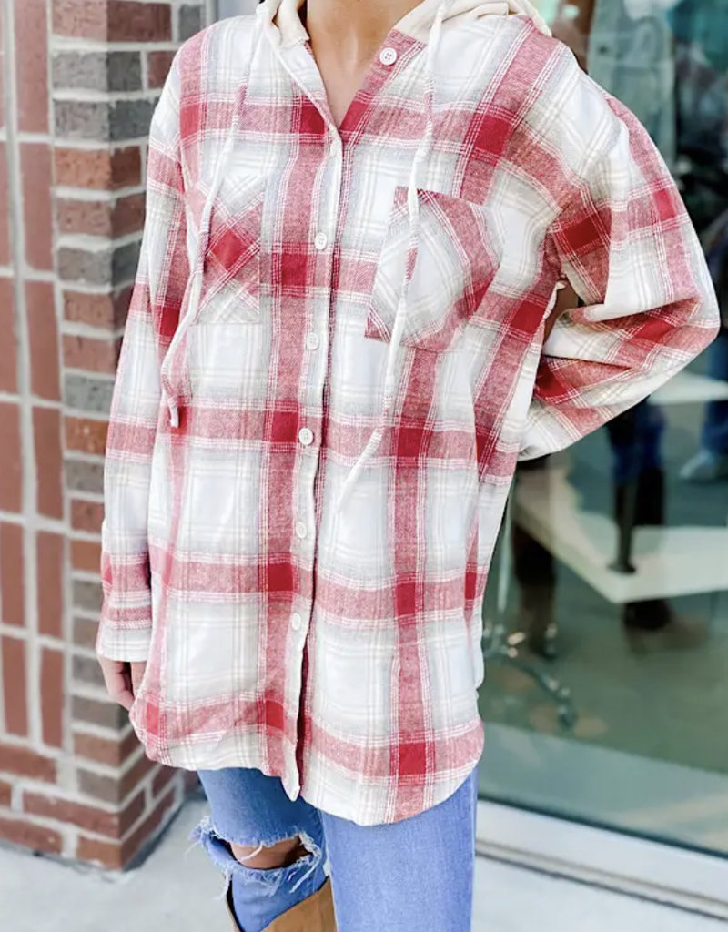 Oversized Hooded Flannel