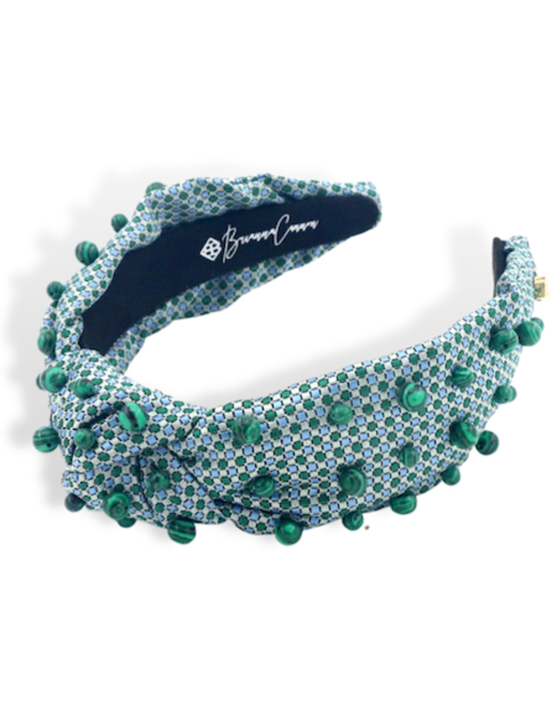 BC Green and Blue Satin Headband
