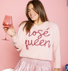 Queen of Sparkles Rose Sweater