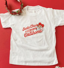 Kids Santa is Coming to Oklahoma t-shirt