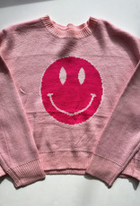 Pink smiley sweater
