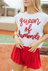 QOS Queen of Diamonds Sweater Vest