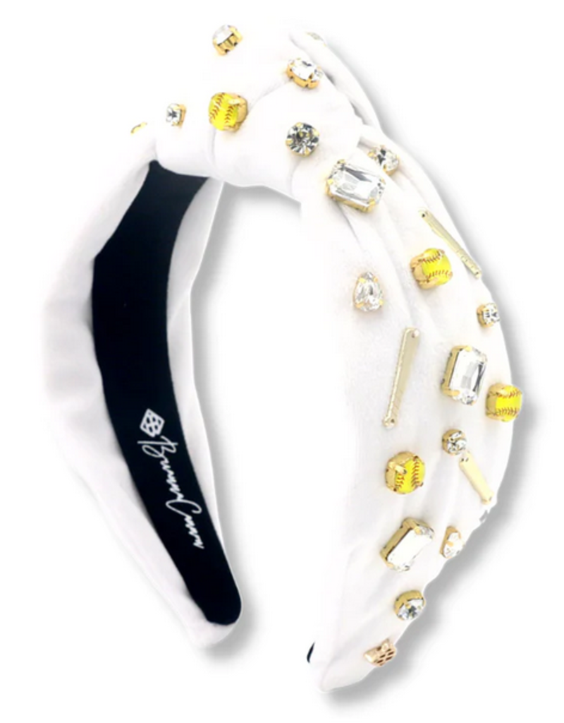 Brianna Cannon Softball Headband White