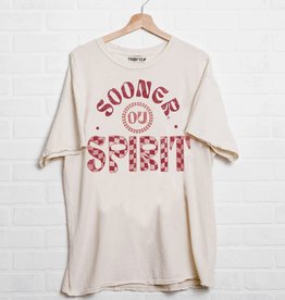 Off White OU Sooner Spirit Thrifted Tee