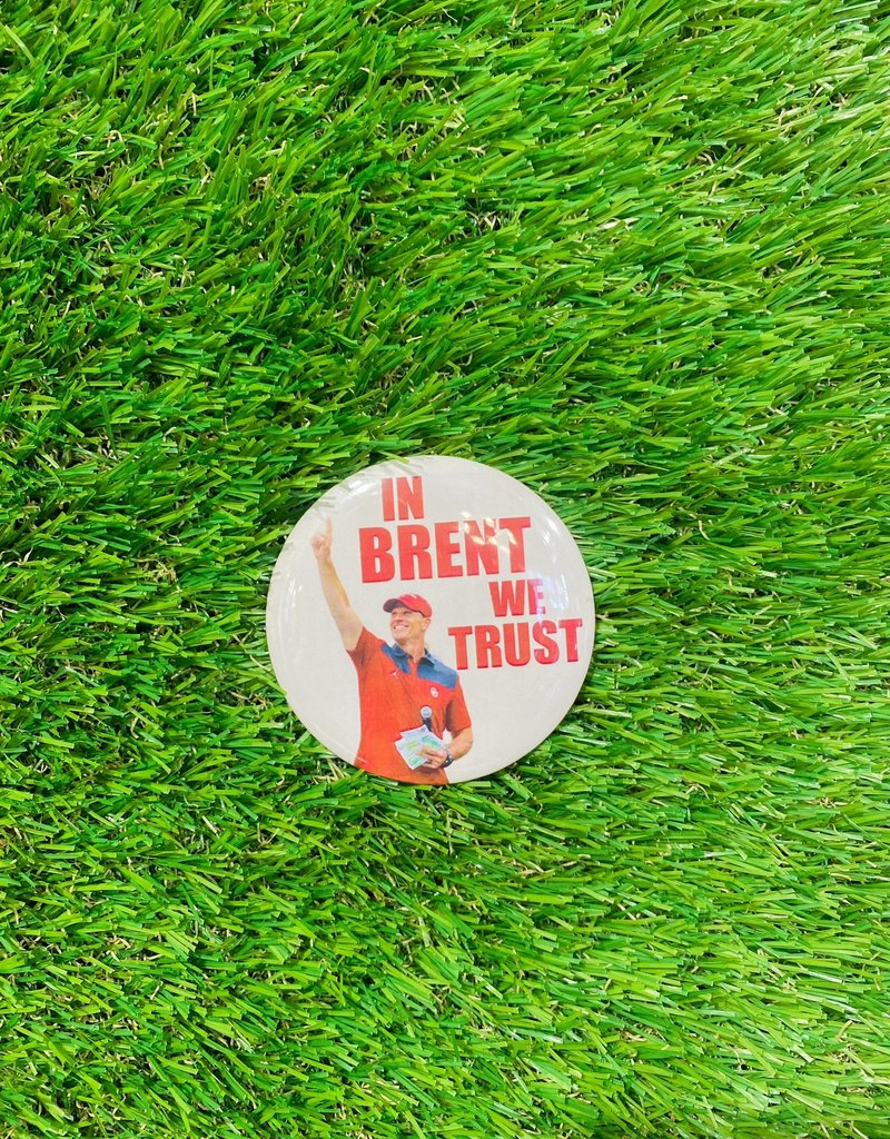 White In Brent We Trust Button