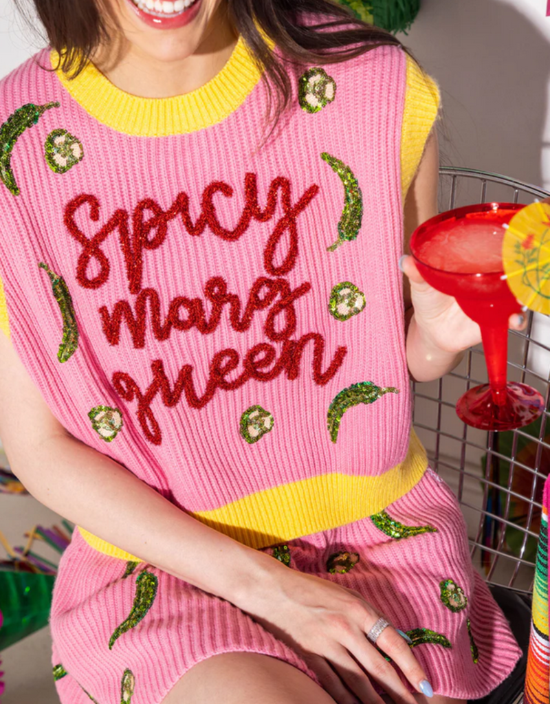 QOS Spicy Marg Queen Sweater Vest