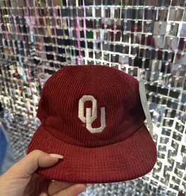 KIDS Red OU Logo Cord Hat