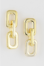 Chain Drop Earrings Gold