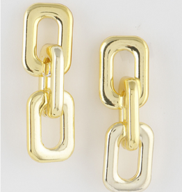 Chain Drop Earrings Gold