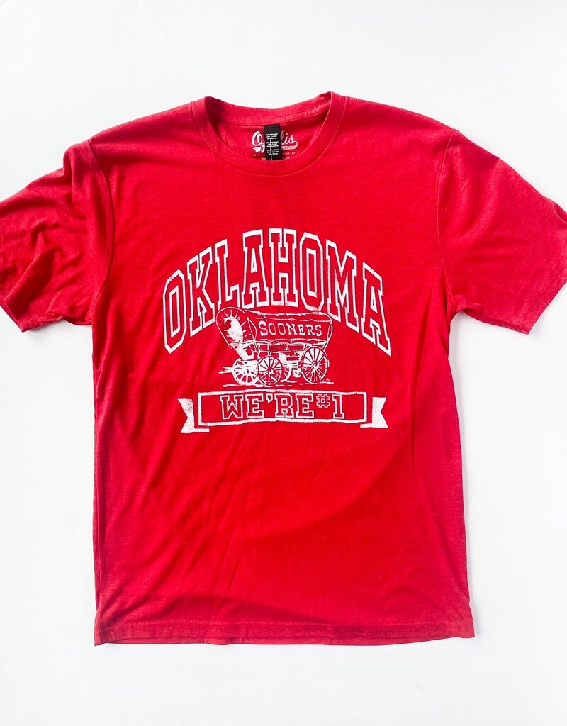 Red Oklahoma Sooners We're #1 Tee