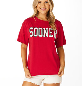 Varsity Script Sooner Tee