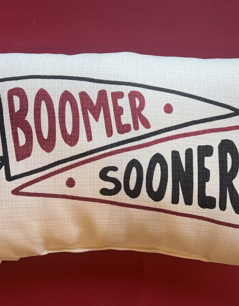Sooners Pennant Pillow