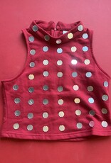 Queen of Sparkles Crimson Mirror Tank