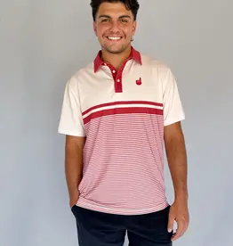 There's Only One Dry Fit Polo- Red Stripe