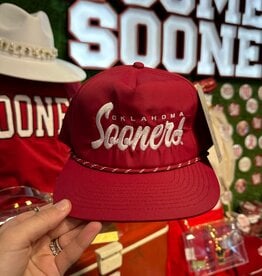 Red Oklahoma Sooners Cord Hat