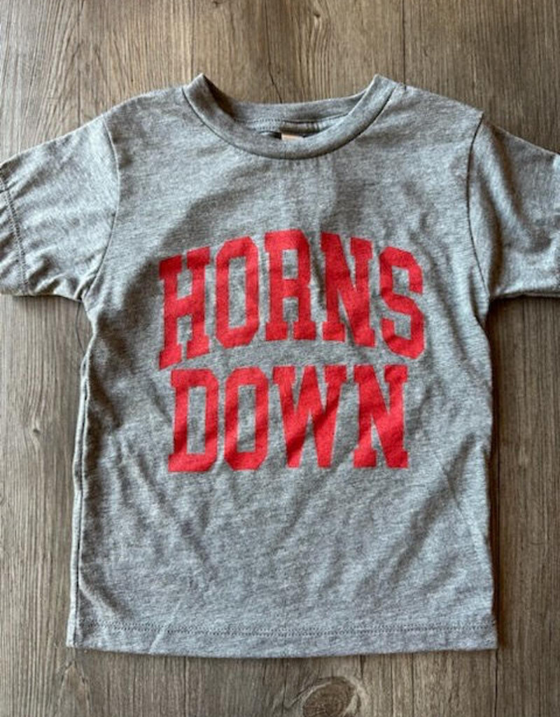 Kids Grey Horns Down Tee - Blush Boutique