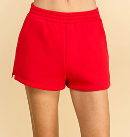 Perf Red Shorts