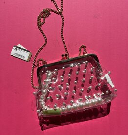 Pearl Clear Purse with two straps