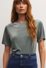 Green Velvet Top