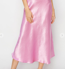 Pink Silk Skirt