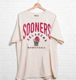 Off White OU Basketball Athletics Thrifted Tee