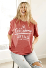 Red Oklahoma Softball shirt