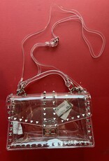 Clear Purse with Silver Sharp Studs