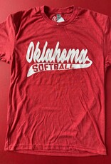 Red Oklahoma Softball Tee