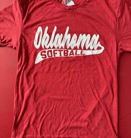 Red Oklahoma Softball Tee