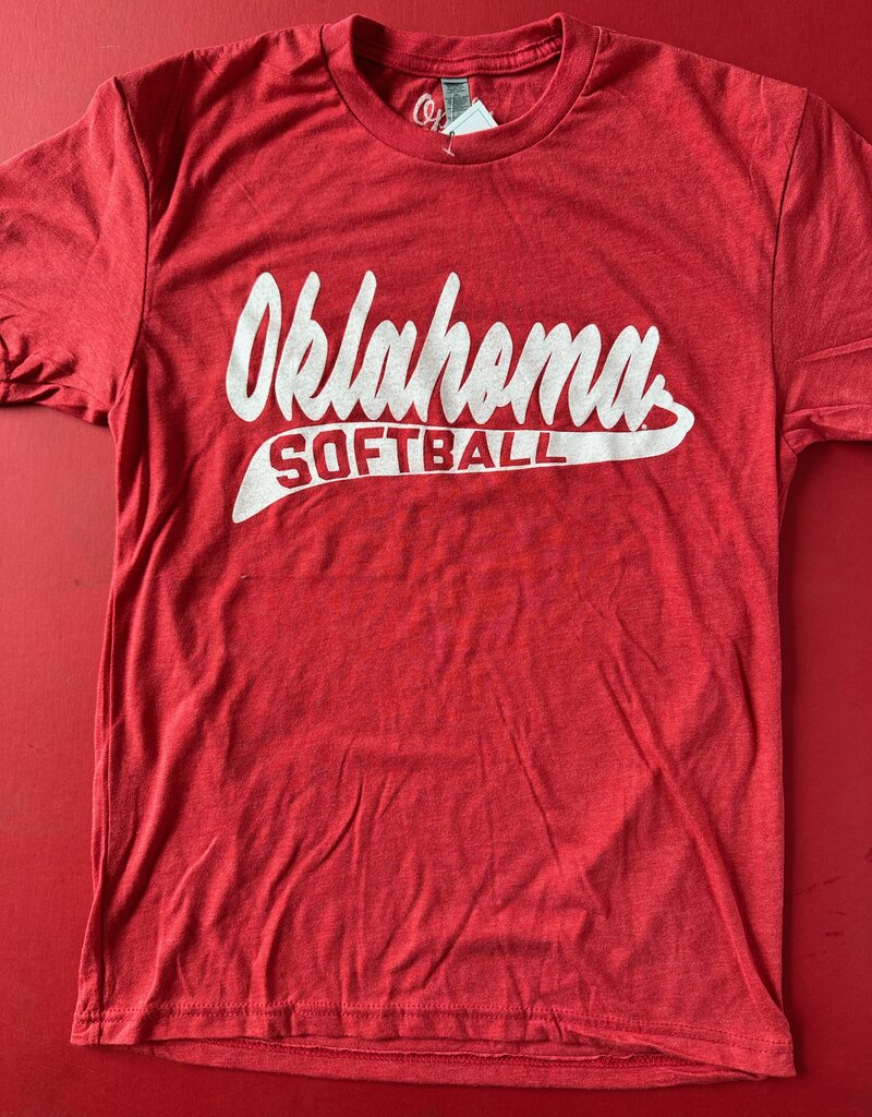 Red Oklahoma Softball Tee
