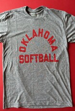 Grey Oklahoma Softball Tee