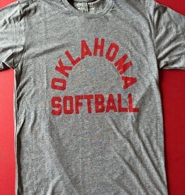 Grey Oklahoma Softball Tee