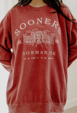 Crimson Stadium Coordinates Sweatshirt