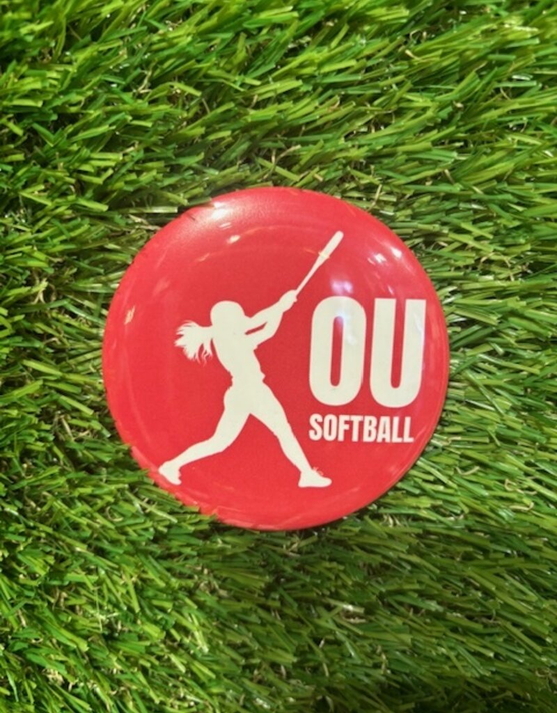 OU Softball Player Button