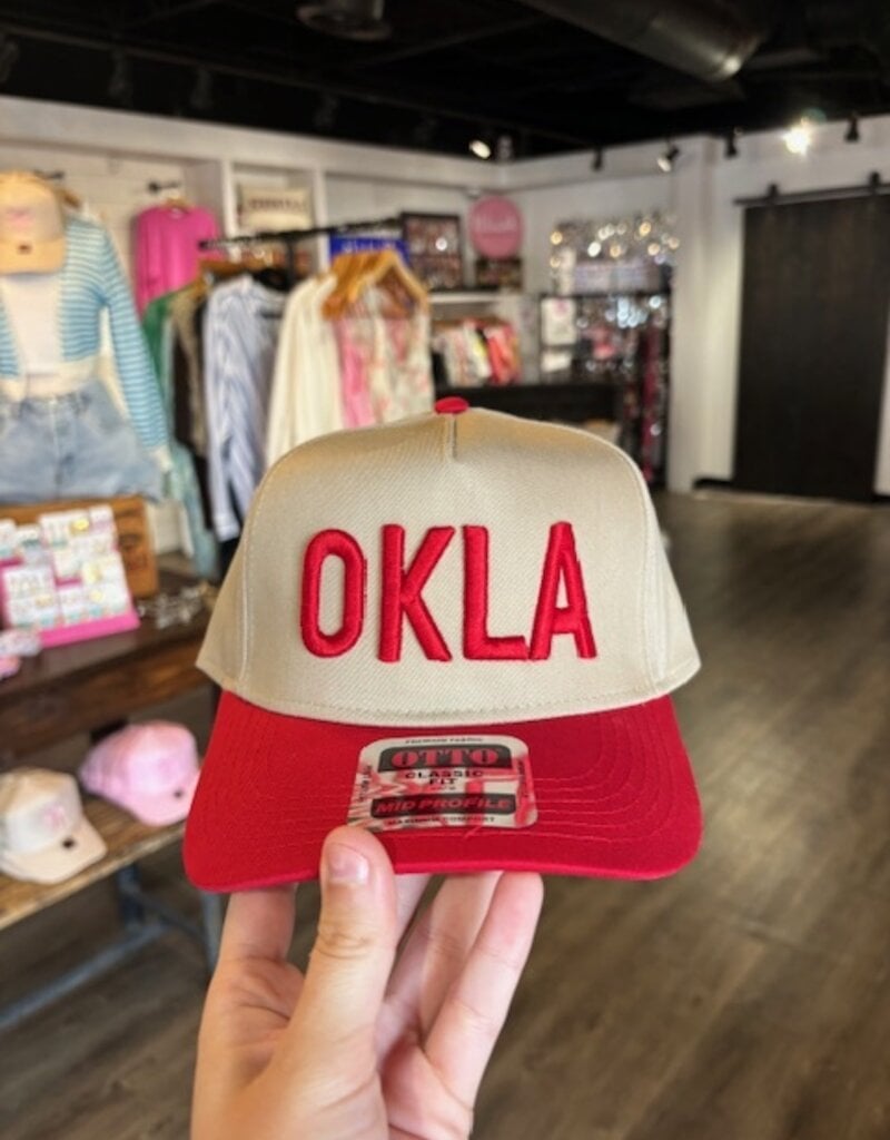 Puff OKLA Hat Red