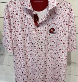 HL White and Red Gameday Polo
