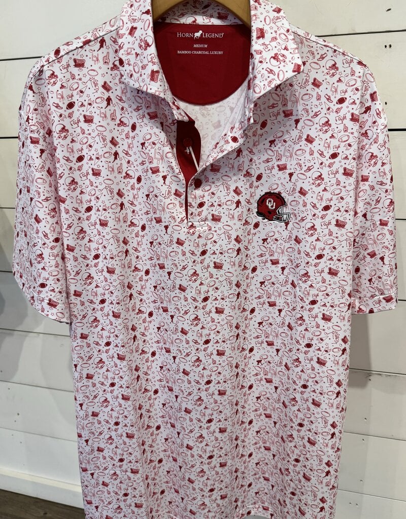 HL White and Red Gameday Polo