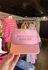 Pink put it on my dads tab trucker hat