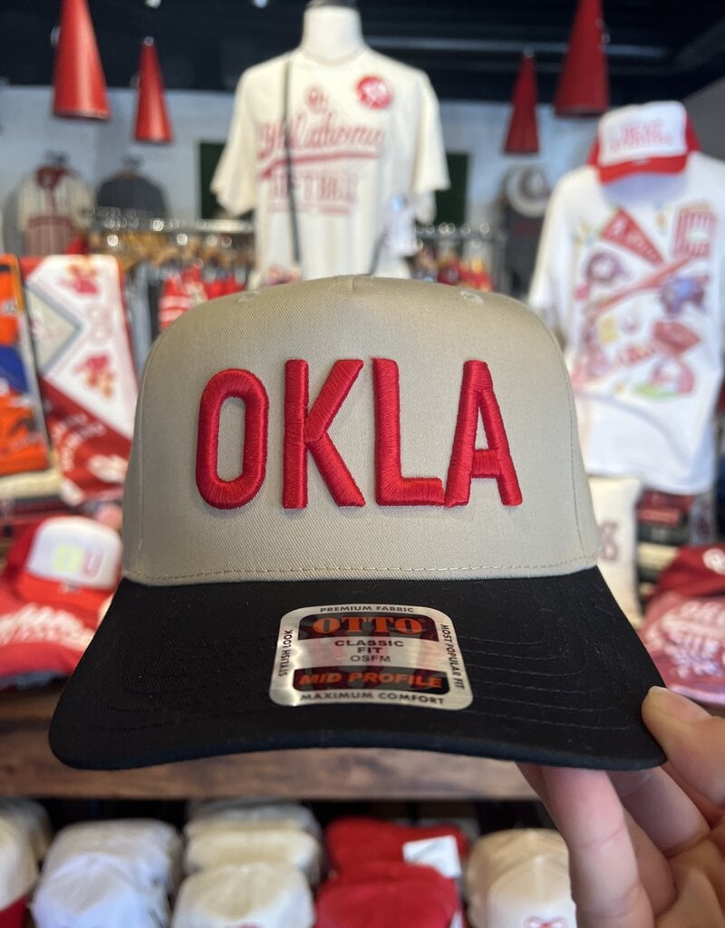 OKLA Puff Hat Khaki/Black