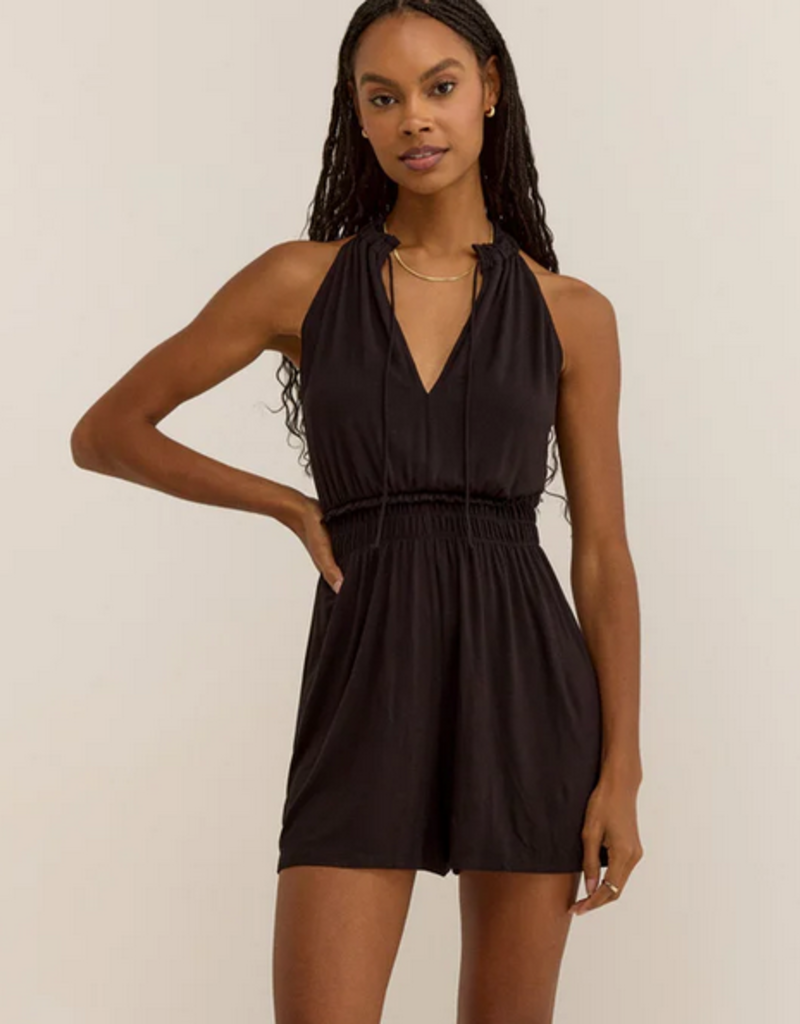 Black Rhea Romper
