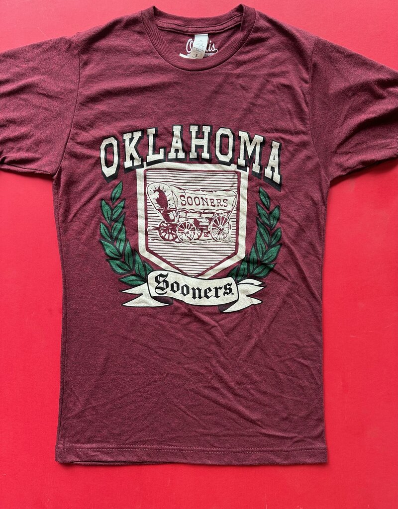 Crimson Oklahoma Sooners Greenry Tee